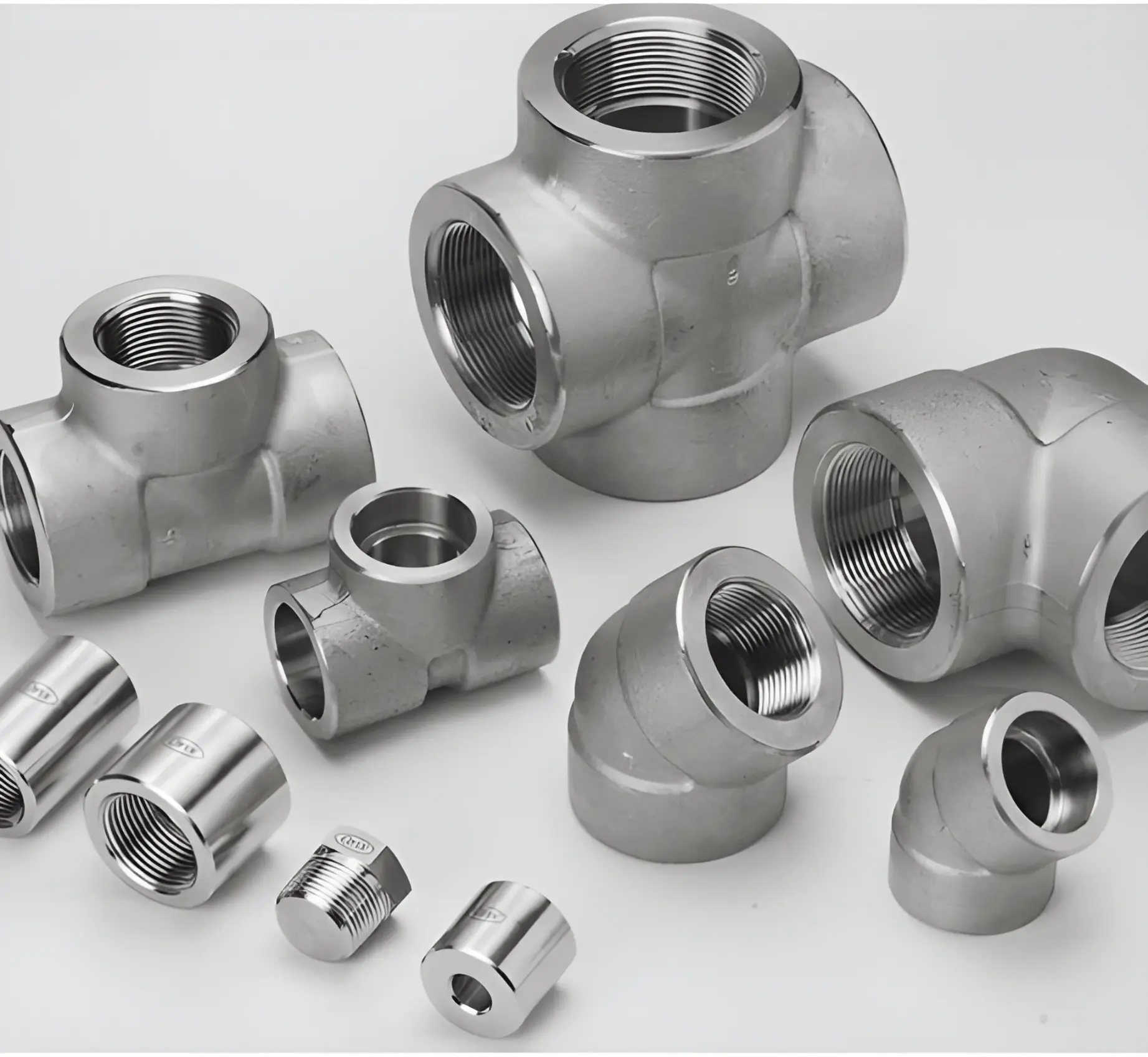 High strength duplex steel fittings designed for corrosion resistant piping systems